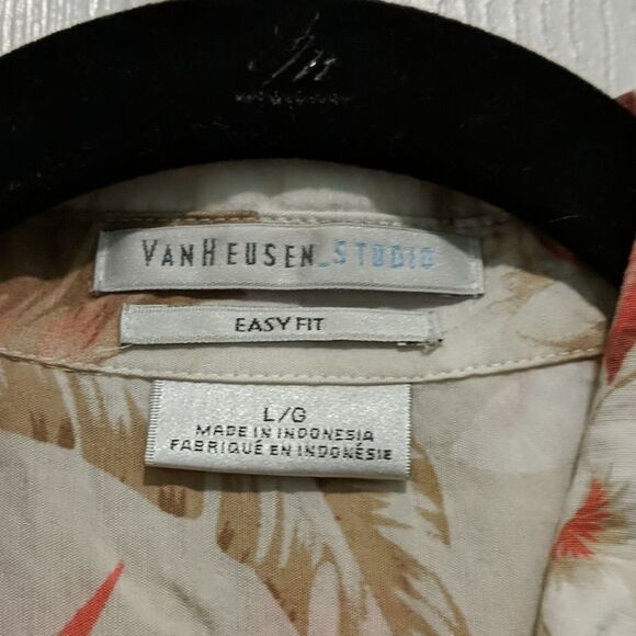 Van Heusen Studio floral print easyfit top Sz L - Picture 4 of 5